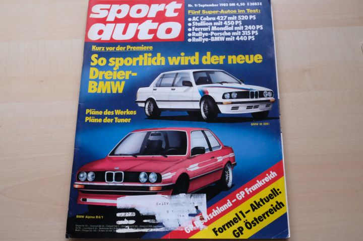 Deckblatt Sport Auto (09/1982)